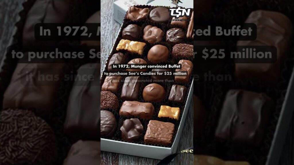 In 1972, Munger convienced buffet to purchase see's cadies 25$ million it has since generated more than....